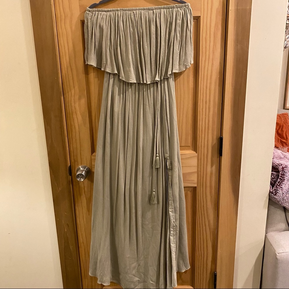 Mustard Seed strapless maxi dress